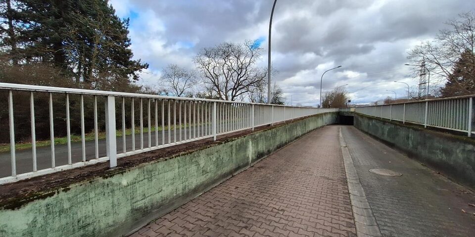 Ansicht der Unterführung an der Mainzer Straße in Rüsselsheim am Main