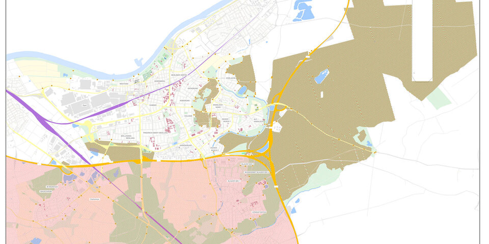 Die Karte zeigt das Kerngebiet und die Sperrzone und gibt Hinweise zur Leinenpflicht