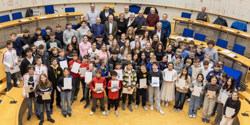 Stadt ehrt Jugendsportlerinnen und Jugendsportler des Jahres 2025