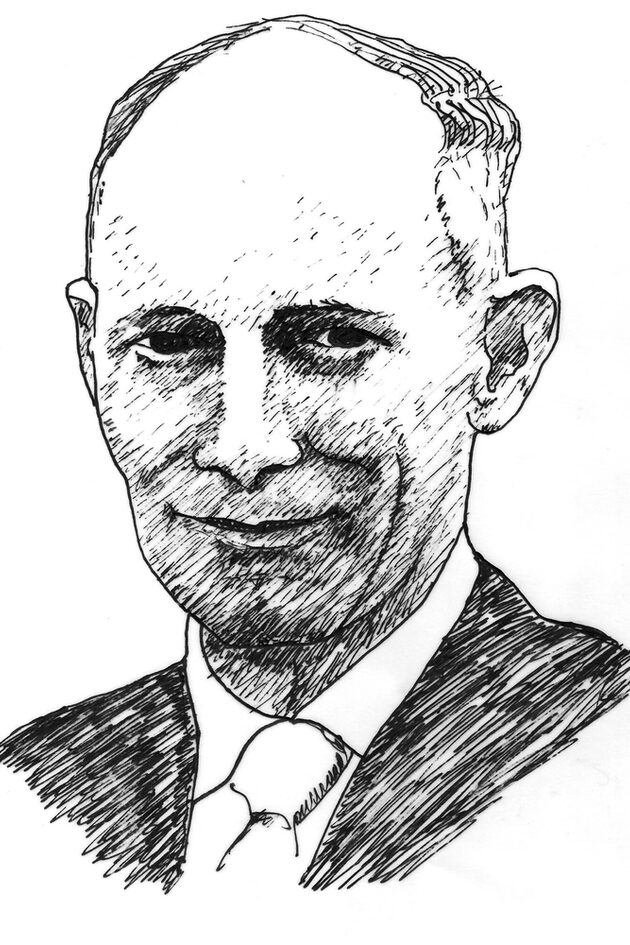Porträtzeichnung von Rudolf Otto