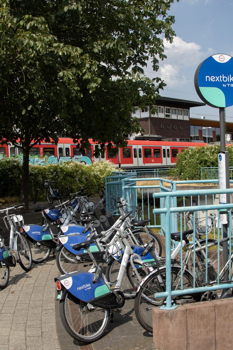 Nextbike-Station am Bahnhof
