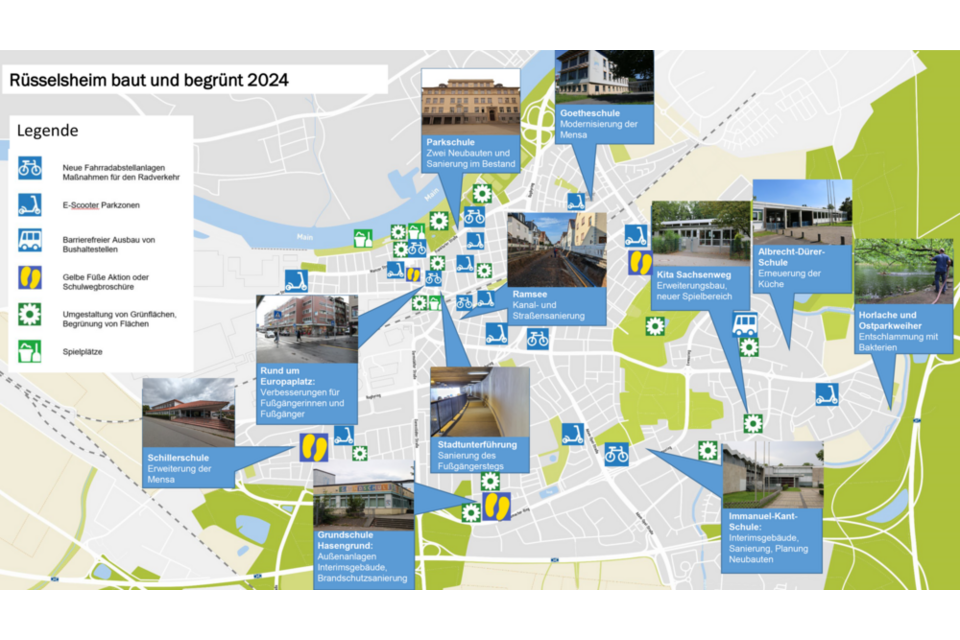 Überichtskarte Rüsselsheim baut 2024