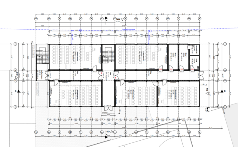 Grundriss Erdgeschoss Max-Planck-Schule