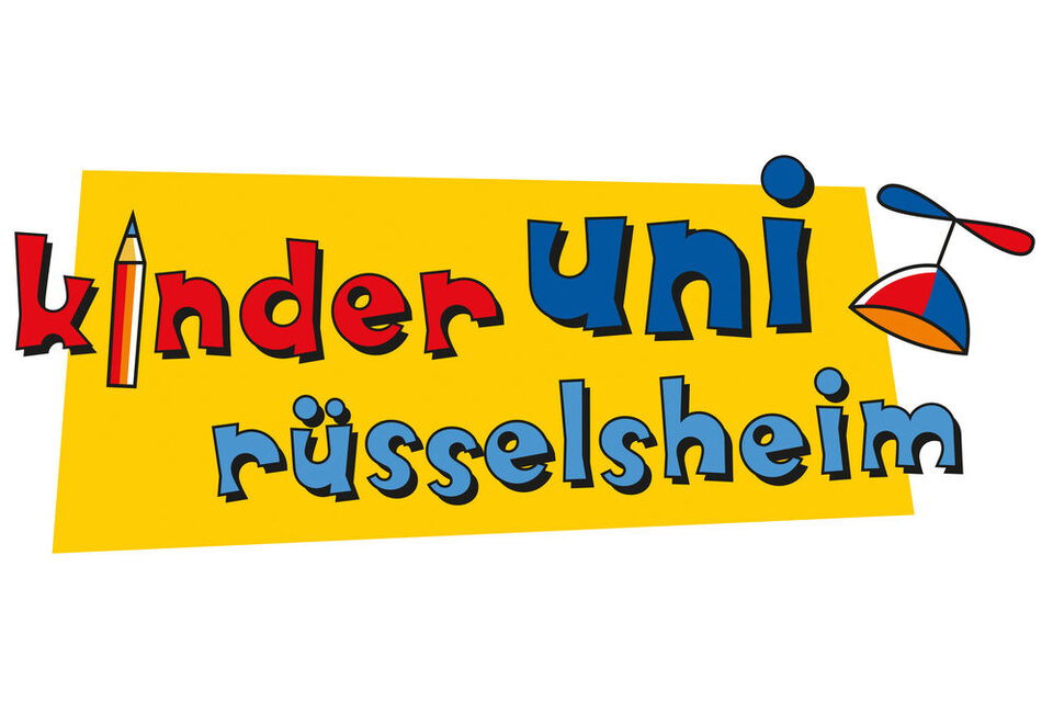 Das bunte Logo der Kinderuni Rüsselsheim