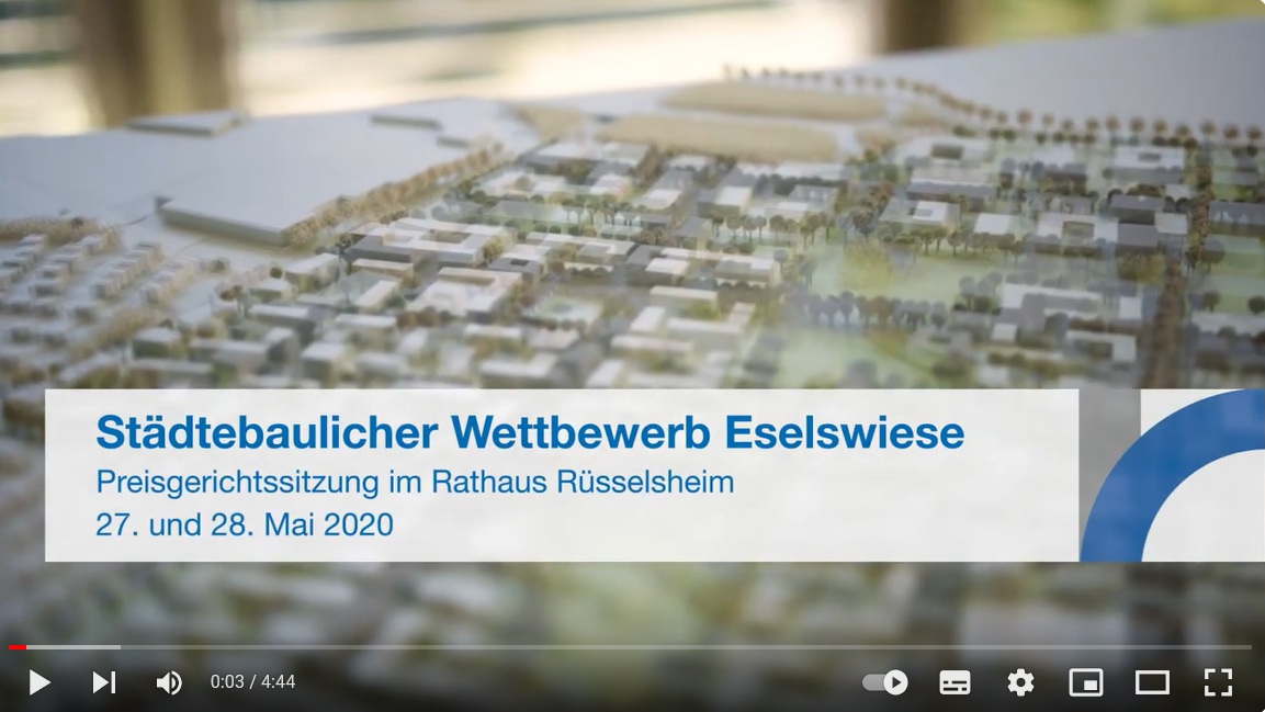Städtebaulicher Wettbewerb "Entwicklungsgebiet Rüsselsheim Eselswiese"